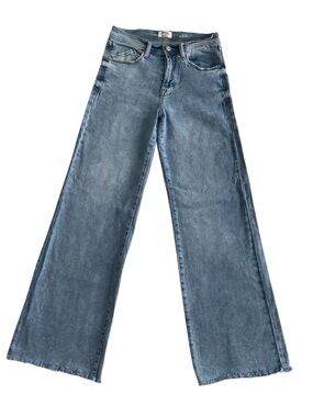 Kensie Jeans Vintage Luxe The Kaya High Rise Wide Leg Medium Wash Denim Jeans